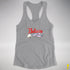 Believe Bigender Pride Flag Jingle Bell Racerback Tank - Heather Grey